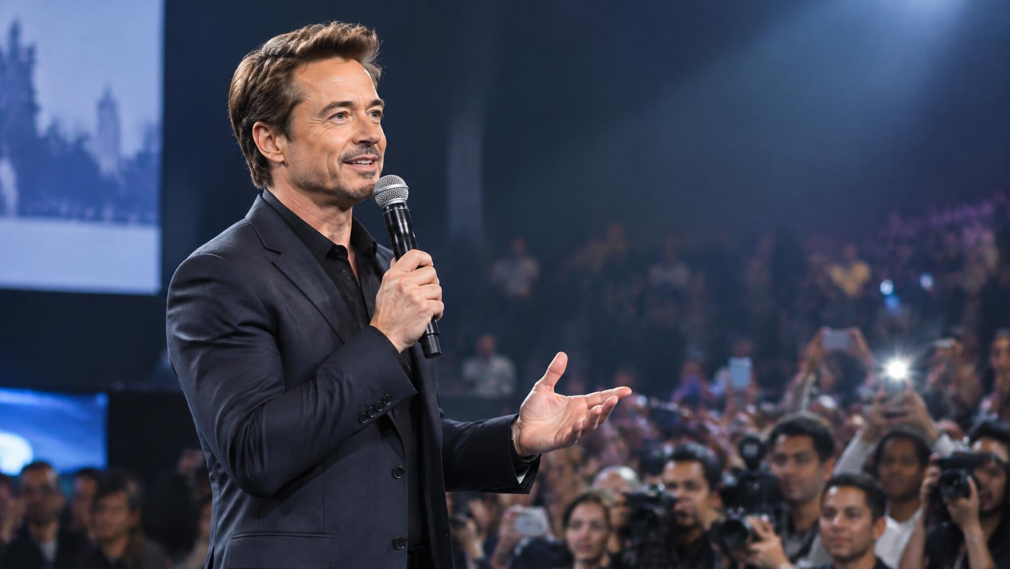 celebrity on stage